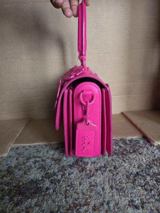 Coach Rogue Top Handle Tea Rose In DRAGONFRUIT - Overseas Exclusive - Picture 5 of 16